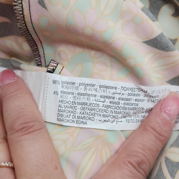 ZARA Women’s Long Sleeve Printed Multicolor Boho Mini Dress Sz S - Picture 10 of 10